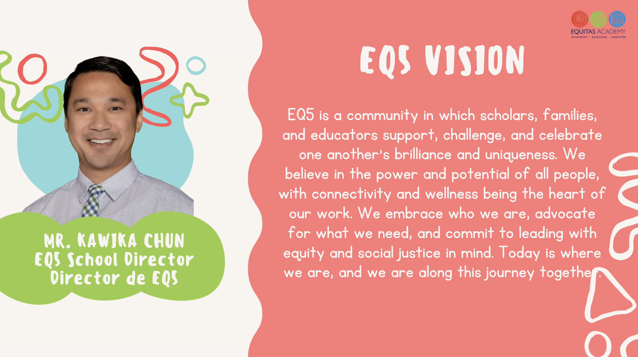 EQ5 is a community in which scholars, families, and educators support, challenge, and celebrate one another’s brilliance and uniqueness.